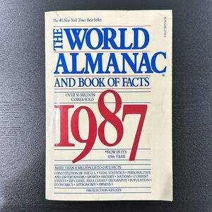 Vintage Book The World Almanac and Book of Facts 1987